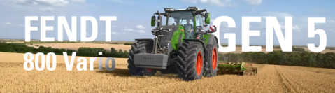 Fendt 800 Vario Gen5 på en mark