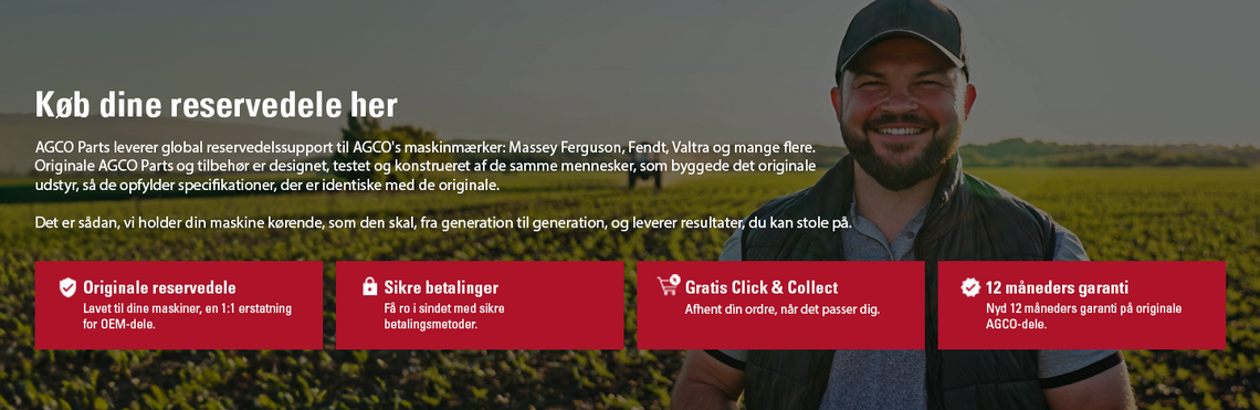 AGCO Parts med forskellige valgmuligheder